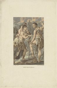 Invånare i Sydafrika (Houzouana) Houzouanas (titel på objekt) av Ludwig Gottlieb Portman