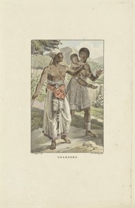 Invånare på Loango-Angola kusten Loangers (titel på objekt) av Ludwig Gottlieb Portman