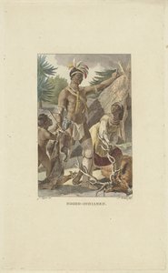 Iroquois familj framför tipi Nordindianer (titel på objekt)