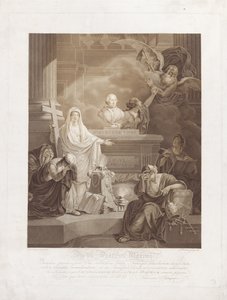 Minnestryck för påven Pius VI av Ludwig Gottlieb Portman