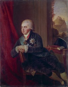Porträtt av rektor prins Alexander Kurakin 1752-1818, 1801