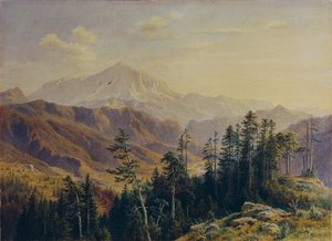 Schneeberg i Niederösterreich sett från Gutenstein
