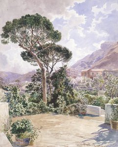 Castellamare (penna och akvarell)
