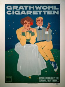 Grathwohl cigaretter av Ludwig Hohlwein