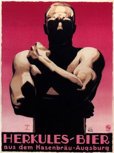 Hercules Beer, 1925 av Ludwig Hohlwein