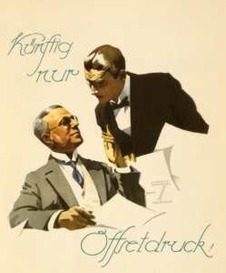 I framtiden endast offsettryck! av Ludwig Hohlwein