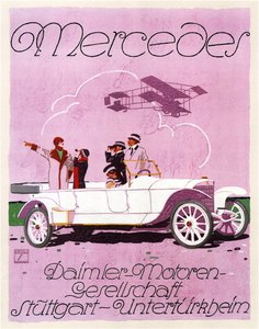 Mercedes, 1914 av Ludwig Hohlwein