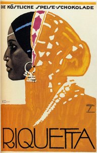 Riquetta Choklad, 1925 av Ludwig Hohlwein