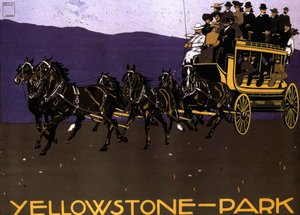YELLOWSTONE-PARK av Ludwig Hohlwein