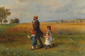 Söndagspromenad. 1889