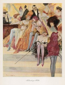 Cabaret in Hell (färg litho)