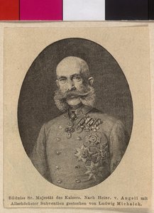 Kejsare av Österrike Franz Joseph I av Ludwig Michalek