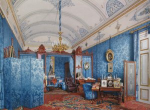 Interiörer av Vinterpalatset. Kejsarinnan Maria Alexandrovnas omklädningsrum, 1857
