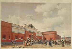 Kronstadts sjöfästning Sankt Petersburgsporten, 1850