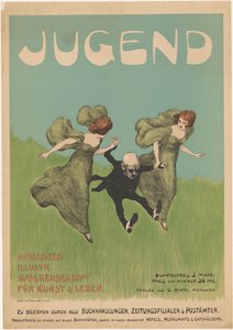 Affisch för tidningen Jugend av Ludwig von Zumbusch
