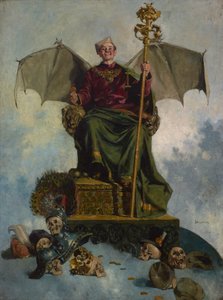 Allegory of Satan (Världens Herre), ca 1900 (olja på duk) av Ludwik Stasiak
