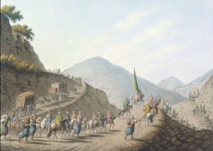 Balkanberget, tallrik 2, pub. av William Watts av Luigi (after) Mayer