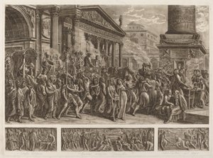 Trajanus aska bärs i ett triumftåg av Luigi Ademollo