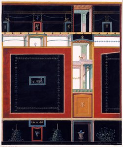 Väggdekorationer från Aulus Vettius hus, Pompeji, ca 36-39 e.Kr., 1897