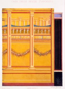 Väggdekorationer från Silverbröllopets hus, Pompeji, 1897
