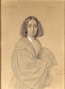 Porträtt av George Sand, 1837.