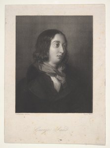 Porträtt av George Sand, 1837.