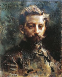 Porträtt av Primo Levi, ca 1880 (olja på duk)