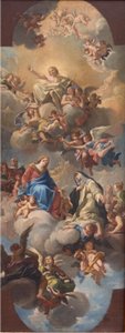 Maria presenterar den heliga Katarina av Siena för Kristus