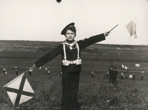 Balilla med signaler från flottan av Luigi Leoni