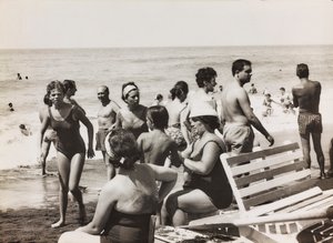 Italienare på stranden