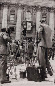 Fotografer på Petersplatsen i Rom