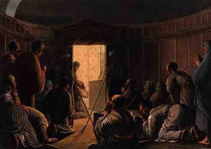 Ingången till Chapel of the Holy Sepulchre, från 