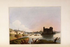 Hamnen i Latachia, 1810 av Luigi Mayer