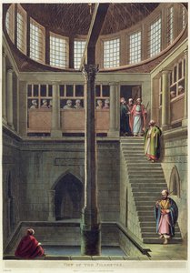 Vy över Nilometern, skylt 2 från "Views of Egypt", graverad av Thomas Milton (1743-1827) pub. av Robert Bowyer (1758-1834) 1802 (akvatint) av Luigi Mayer
