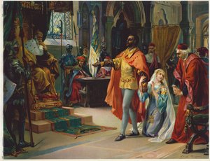 Scen från Shakespeares Othello (chromolitho)
