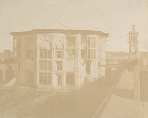 Teheran. Premiärministerns hus Nezanneh, 1858. av Luigi Pesce