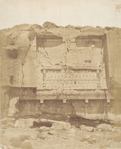 Grav på klippan i Persepolis, 1858. av Luigi Pesce