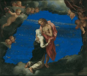 Saint Catherine vid Kristi sår av Luigi Primo Gentile
