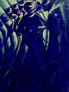 Sammanfattning av en kvinnas rörelser av Luigi Russolo