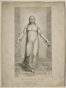 Kristus stiger ner i graven. av Luigi Schiavonetti