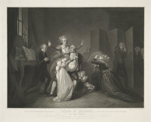 Sista träffen för Ludvig XVI och hans familj av Luigi Schiavonetti