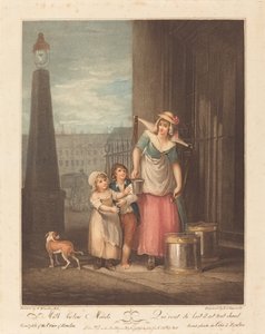Mjölk nedanför Pigor av Luigi Schiavonetti after Francis Wheatley