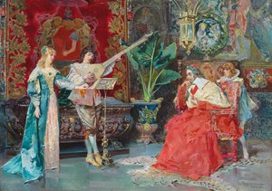Ett musikaliskt mellanspel, 1881 av Luis Alvarez Catalá