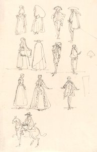 Historiska kostymer av Luis Paret y Alcazar