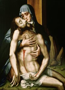 Pieta (olja på panel)