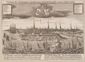 Hamburg sett från Elbe av Lukas Schnitzer