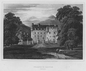 Traquair Castle, Peebleshire (gravyr)