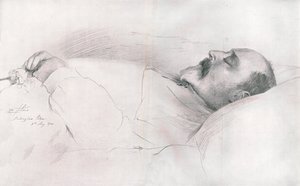 "Hans Majestät kung Edward VII i döden", 1910. av Luke Fildes