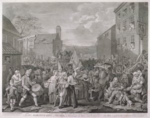 "Marschen till Finchley", 1761.