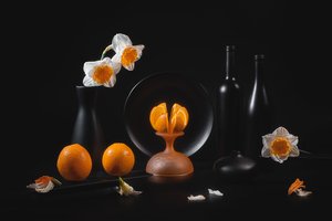 Elegant stilleben med citrusfrukter av Lydia Jacobs